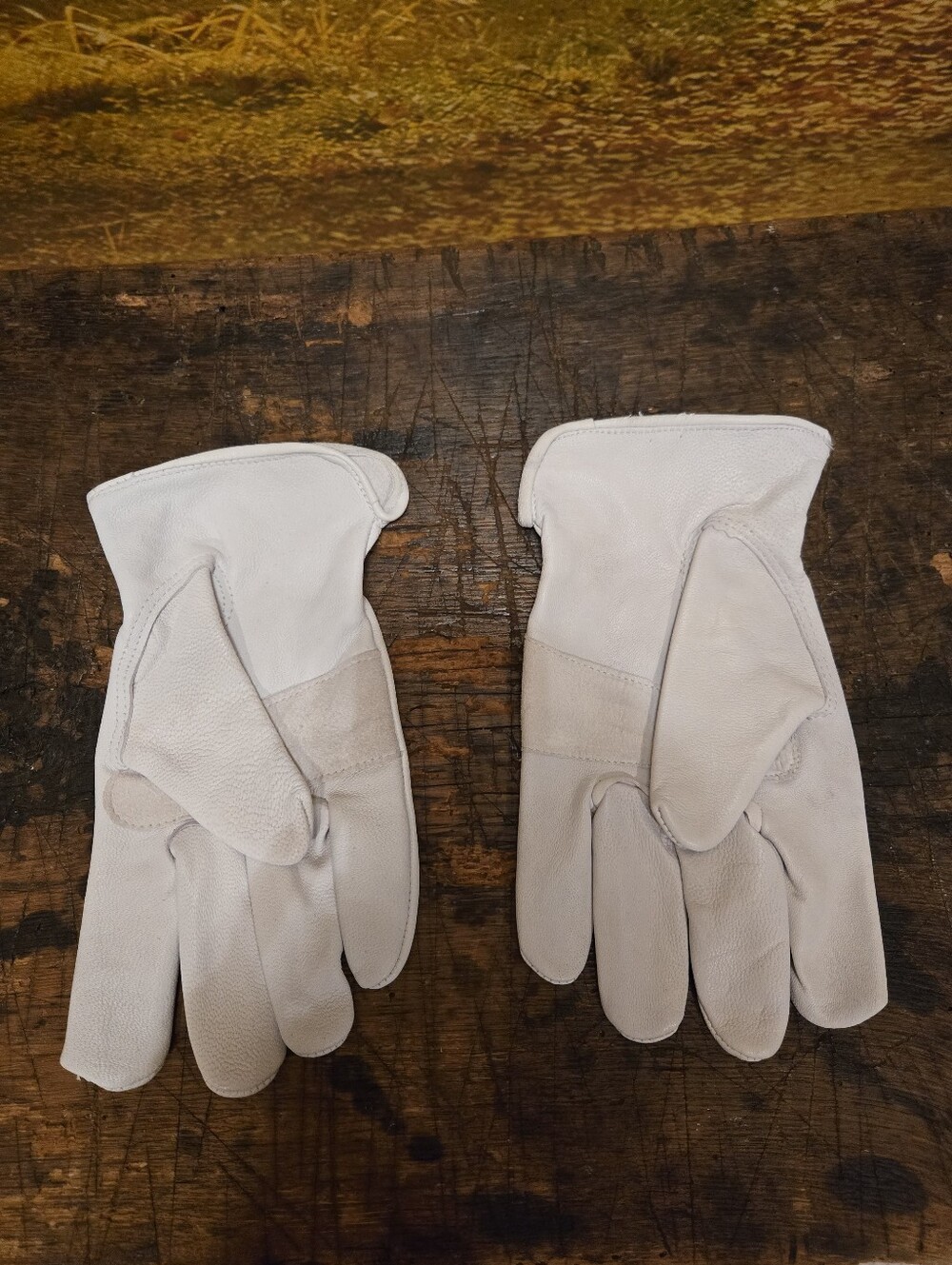 Wells Lamont Men's Size L Goatskin Leather Work Gloves